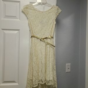 Off-white/  gold dress